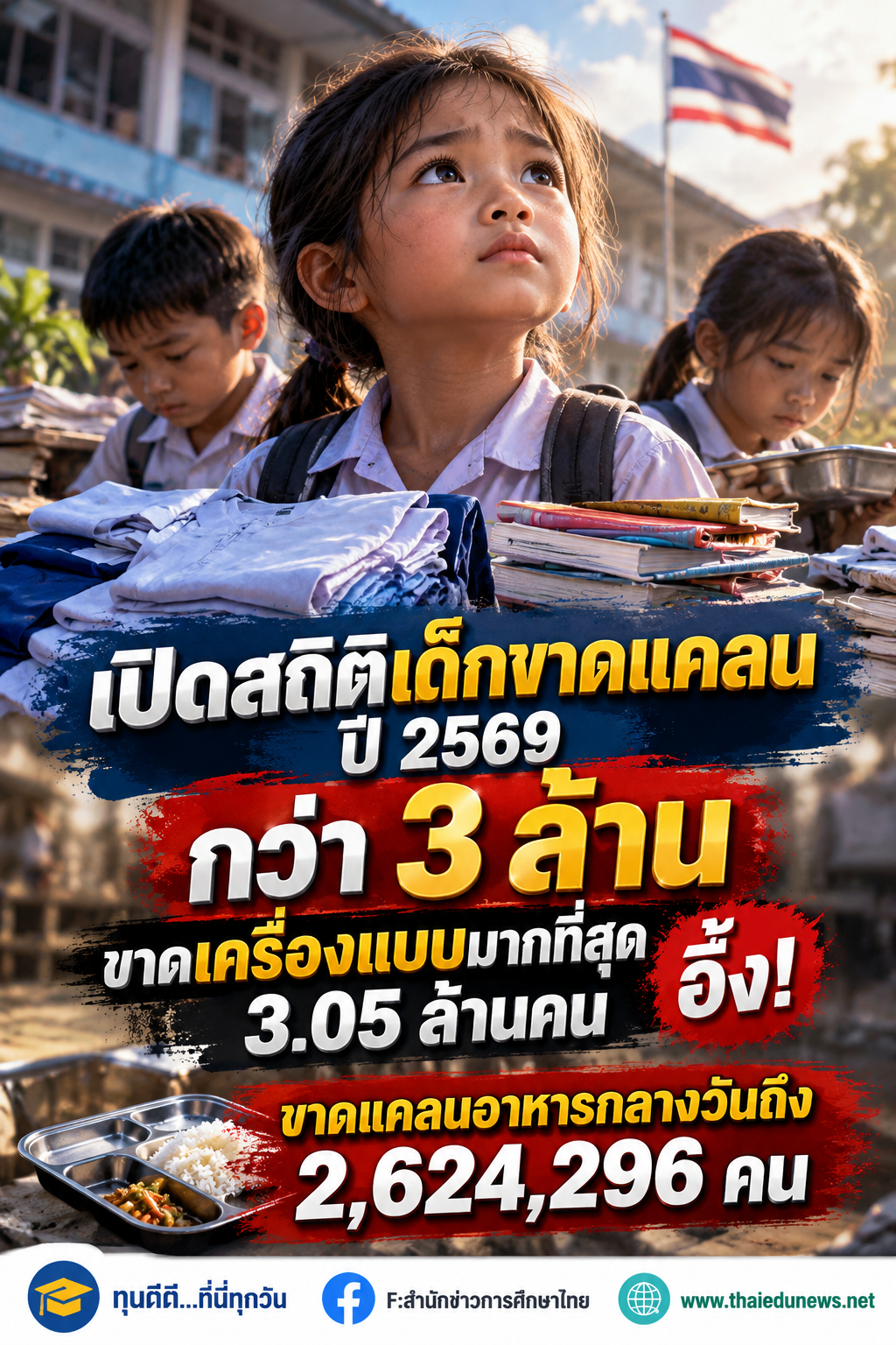 สถิติเด็กไทยขาดแคลน2569